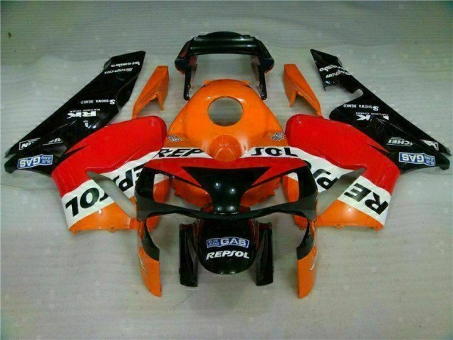 Affordable 2003-2004 Orange Repsol Honda CBR600RR Motorbike Fairing Kits