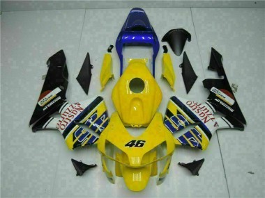 Affordable 2003-2004 Yellow Honda CBR600RR Motorcyle Fairings
