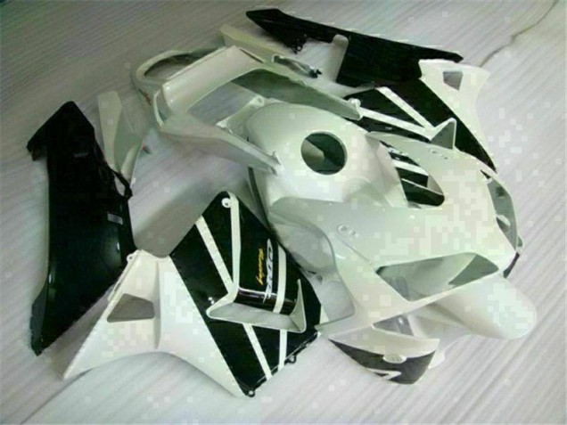 Affordable 2003-2004 White Honda CBR600RR Motorcycle Fairings Kit