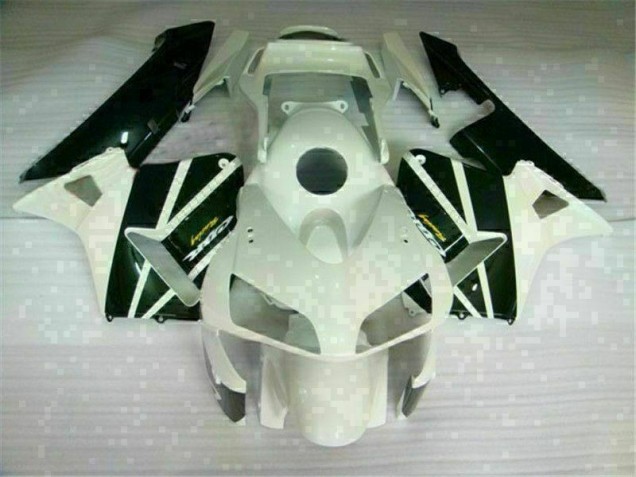Affordable 2003-2004 White Honda CBR600RR Motorcycle Fairings Kit