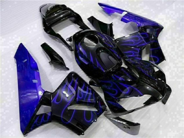 Affordable 2003-2004 Black with Blue Flame Honda CBR600RR Motorcycle Fairing Kits Affordable 2003-2004 Black with Blue Flame Honda CBR600RR Motorcycle Fairing Kits