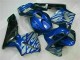 Affordable 2003-2004 Blue with Silver Flame Honda CBR600RR Motorbike Fairing