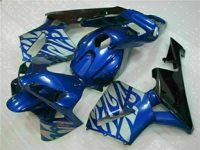 Affordable 2003-2004 Blue with Silver Flame Honda CBR600RR Motorbike Fairing