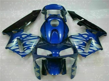 Affordable 2003-2004 Blue with Silver Flame Honda CBR600RR Motorbike Fairing