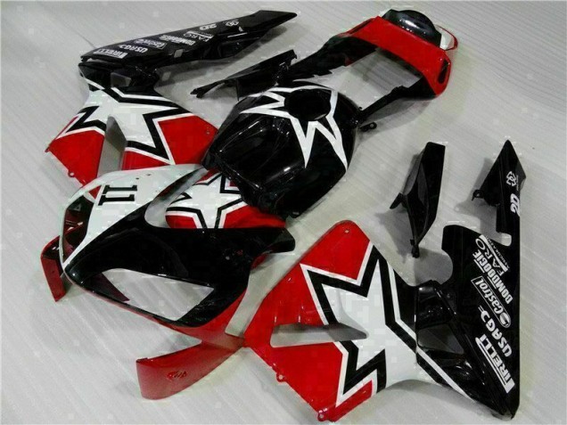 Affordable 2003-2004 Black White 11 Honda CBR600RR Moto Fairings Affordable 2003-2004 Black White 11 Honda CBR600RR Moto Fairings