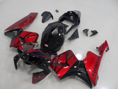 Affordable 2003-2004 Black Candy Red Honda CBR600RR Motorcycle Fairing