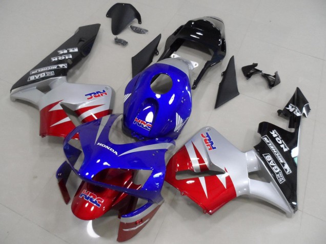Affordable 2003-2004 Red Silver Blue Honda CBR600RR Motorcylce Fairings