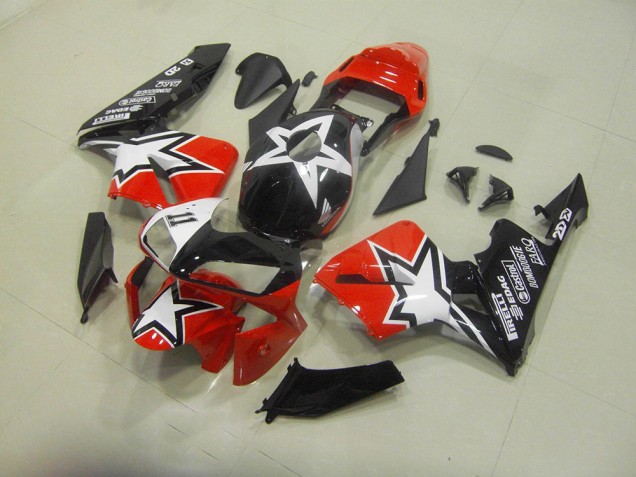 Affordable 2003-2004 Black Red Honda CBR600RR Motorcycle Fairing