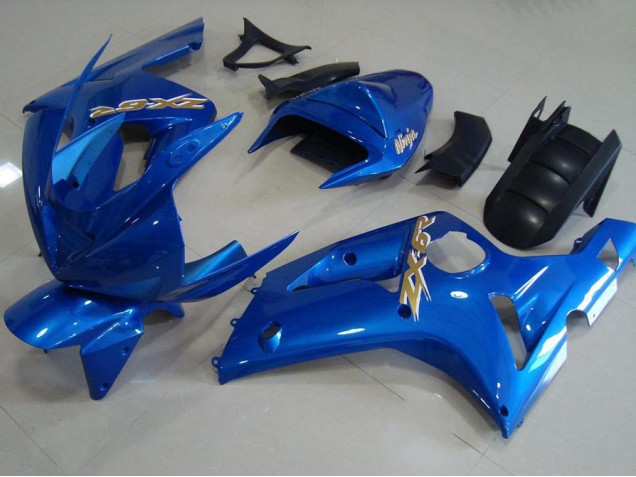 Affordable 2003-2004 Light Blue Kawasaki ZX6R Motorcycle Fairing Affordable 2003-2004 Light Blue Kawasaki ZX6R Motorcycle Fairing