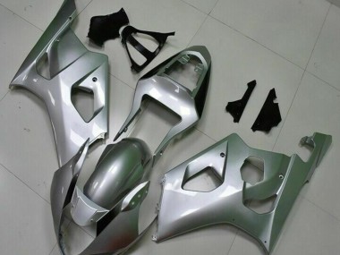 Affordable 2003-2004 Silver Suzuki GSXR 1000 Motorcyle Fairings