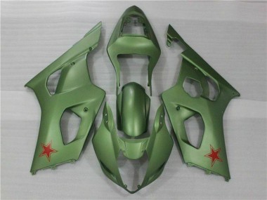 Affordable 2003-2004 Green Suzuki GSXR 1000 Motorcycle Fairings