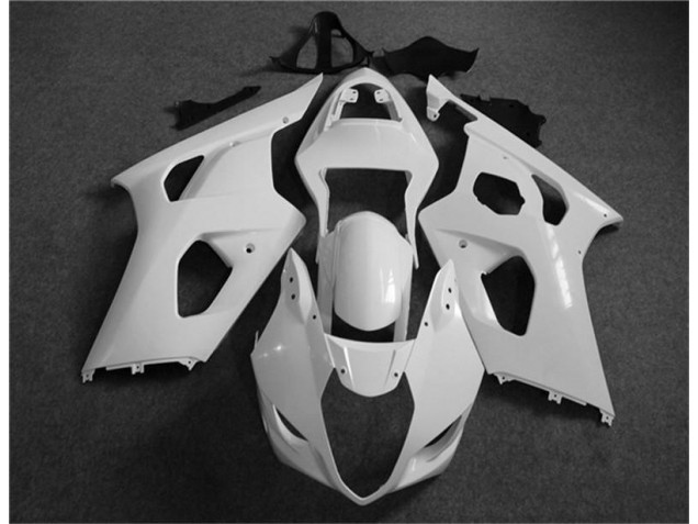 Affordable 2003-2004 White Suzuki GSXR 1000 Motorcycle Fairing Affordable 2003-2004 White Suzuki GSXR 1000 Motorcycle Fairing
