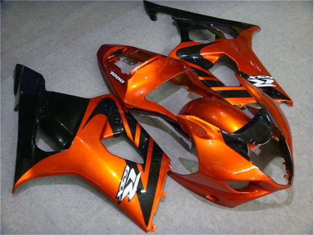 Affordable 2003-2004 Orange Black Suzuki GSXR 1000 Motorcycle Fairing Kits Affordable 2003-2004 Orange Black Suzuki GSXR 1000 Motorcycle Fairing Kits
