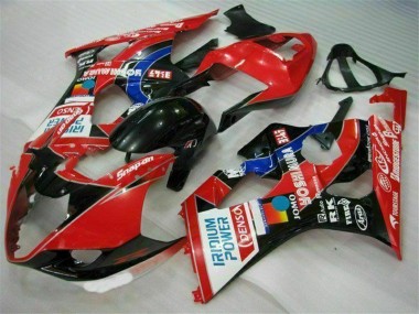 Affordable 2003-2004 Red Suzuki GSXR 1000 Bike Fairing