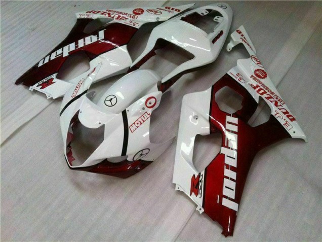Affordable 2003-2004 Red White Suzuki GSXR 1000 Motorcycle Bodywork Affordable 2003-2004 Red White Suzuki GSXR 1000 Motorcycle Bodywork
