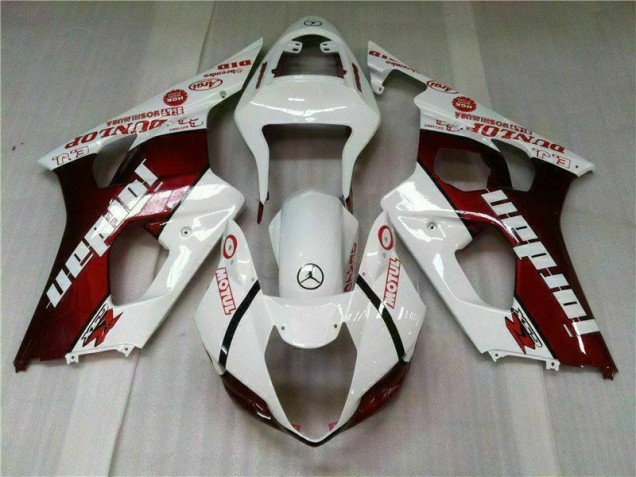 Affordable 2003-2004 Red White Suzuki GSXR 1000 Motorcycle Bodywork Affordable 2003-2004 Red White Suzuki GSXR 1000 Motorcycle Bodywork