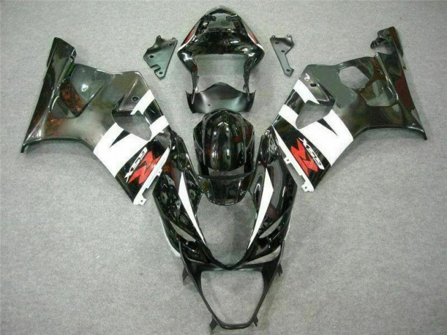 Affordable 2003-2004 White Black Suzuki GSXR 1000 Motorcycle Replacement Fairings Affordable 2003-2004 White Black Suzuki GSXR 1000 Motorcycle Replacement Fairings
