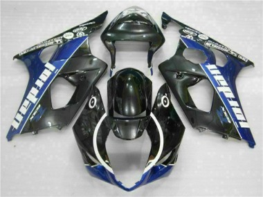 Affordable 2003-2004 Black Blue Suzuki GSXR 1000 Motorcycle Fairing & Bodywork