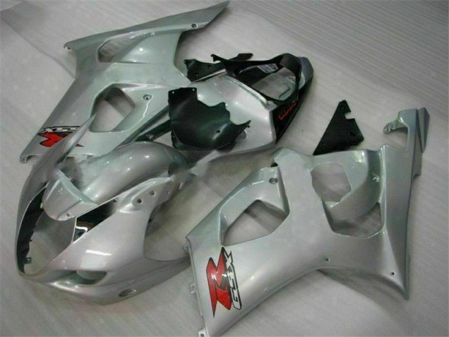 Affordable 2003-2004 Silver Suzuki GSXR 1000 Motorbike Fairing Affordable 2003-2004 Silver Suzuki GSXR 1000 Motorbike Fairing