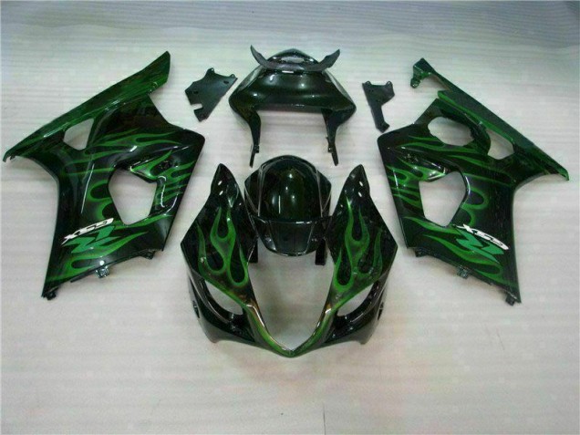 Affordable 2003-2004 Green Black Suzuki GSXR 1000 Motorbike Fairing Affordable 2003-2004 Green Black Suzuki GSXR 1000 Motorbike Fairing