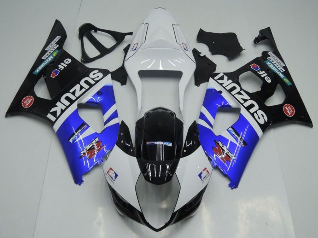 Affordable 2003-2004 Blue White and Black Suzuki GSXR 1000 Bike Fairings Affordable 2003-2004 Blue White and Black Suzuki GSXR 1000 Bike Fairings