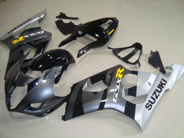 Affordable 2003-2004 Grey Silver Suzuki GSXR 1000 Motorcycle Fairings Kit Affordable 2003-2004 Grey Silver Suzuki GSXR 1000 Motorcycle Fairings Kit