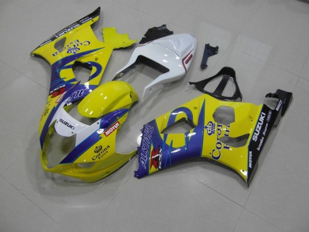 Affordable 2003-2004 Yellow Corona Suzuki GSXR 1000 Bike Fairing Affordable 2003-2004 Yellow Corona Suzuki GSXR 1000 Bike Fairing