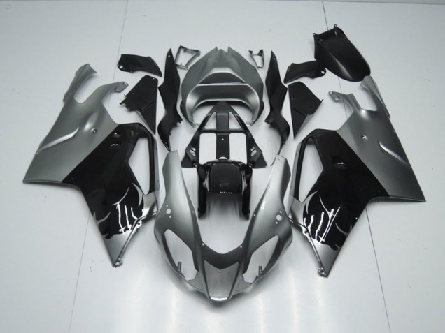 Affordable 2003-2006 Grey and Black Aprilia RSV1000 Bike Fairing Kit Affordable 2003-2006 Grey and Black Aprilia RSV1000 Bike Fairing Kit