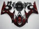 Affordable 2003-2005 Black Red Flame Yamaha YZF R6 Motorcycle Fairing Affordable 2003-2005 Black Red Flame Yamaha YZF R6 Motorcycle Fairing