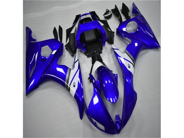 Affordable 2003-2005 Blue White Yamaha YZF R6 Bike Fairings Affordable 2003-2005 Blue White Yamaha YZF R6 Bike Fairings