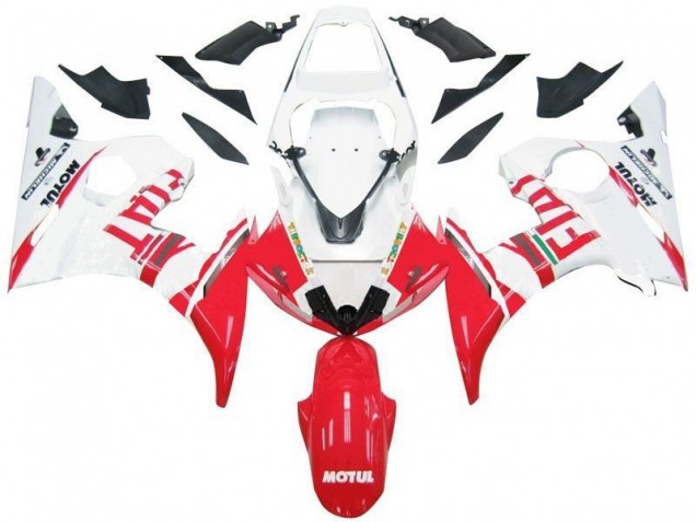 Affordable 2003-2005 White Red Fiat Yamaha YZF R6 Motorbike Fairing Affordable 2003-2005 White Red Fiat Yamaha YZF R6 Motorbike Fairing