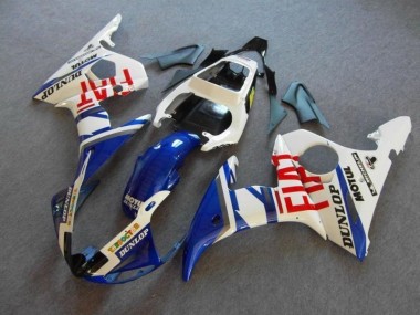 Affordable 2003-2005 Blue White Fiat Yamaha YZF R6 Motor Bike Fairings