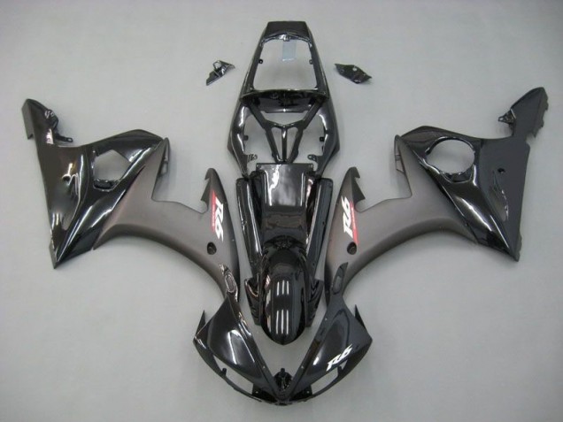 Affordable 2003-2005 Contrast Black Yamaha YZF R6 Motorcycle Replacement Fairings Affordable 2003-2005 Contrast Black Yamaha YZF R6 Motorcycle Replacement Fairings
