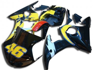 Affordable 2003-2005 Number 46 Yamaha YZF R6 Bike Fairing Kit
