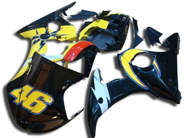 Affordable 2003-2005 Number 46 Yamaha YZF R6 Bike Fairing Kit Affordable 2003-2005 Number 46 Yamaha YZF R6 Bike Fairing Kit