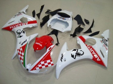Affordable 2003-2005 Red White Yamaha YZF R6 Motorbike Fairing Kits & Bodywork