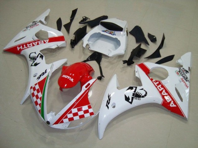 Affordable 2003-2005 Red White Yamaha YZF R6 Motorbike Fairing Kits & Bodywork Affordable 2003-2005 Red White Yamaha YZF R6 Motorbike Fairing Kits & Bodywork