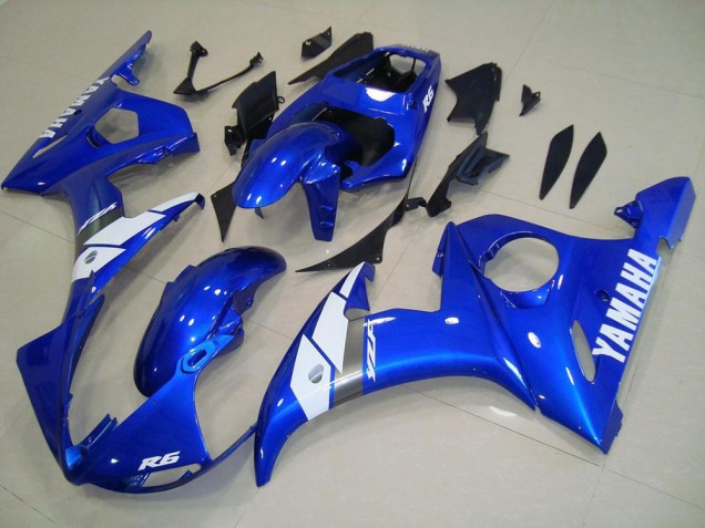 Affordable 2003-2005 Blue Yamaha YZF R6 Motorbike Fairing Affordable 2003-2005 Blue Yamaha YZF R6 Motorbike Fairing
