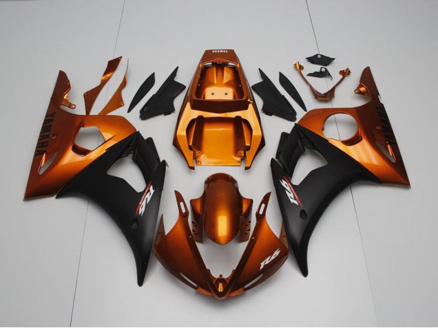 Affordable 2003-2005 Brown and Matte Black Yamaha YZF R6 Bike Fairings Affordable 2003-2005 Brown and Matte Black Yamaha YZF R6 Bike Fairings