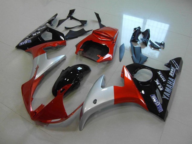 Affordable 2003-2005 Orange Silver Black Yamaha YZF R6 Bike Fairings Affordable 2003-2005 Orange Silver Black Yamaha YZF R6 Bike Fairings