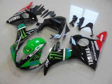 Affordable 2003-2005 Green Monster Yamaha YZF R6 Replacement Motorcycle Fairings
