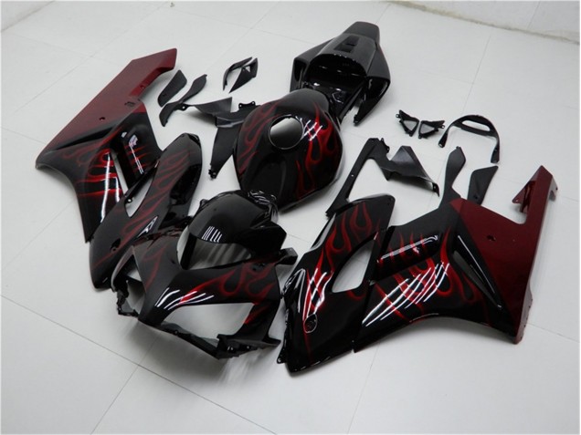 Affordable 2004-2005 Red Black Honda CBR1000RR Motorbike Fairing Kits