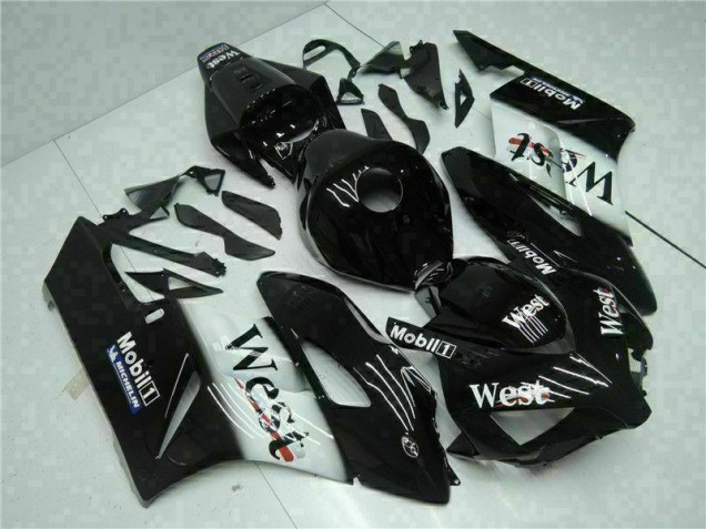 Affordable 2004-2005 Black West Honda CBR1000RR Replacement Motorcycle Fairings