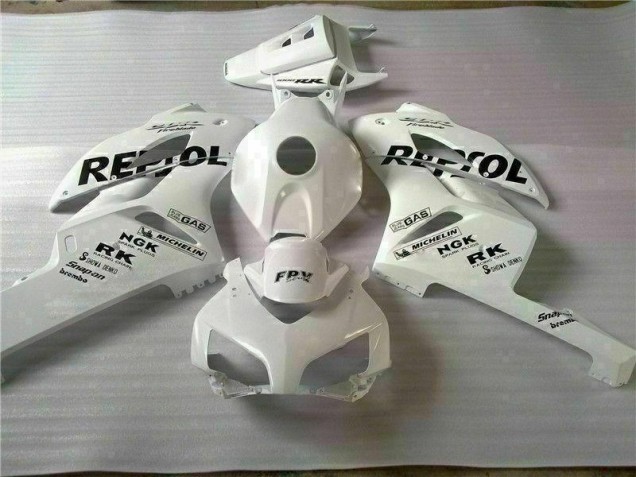 Affordable 2004-2005 White Black Repsol Honda CBR1000RR Motorcycle Fairing Kit