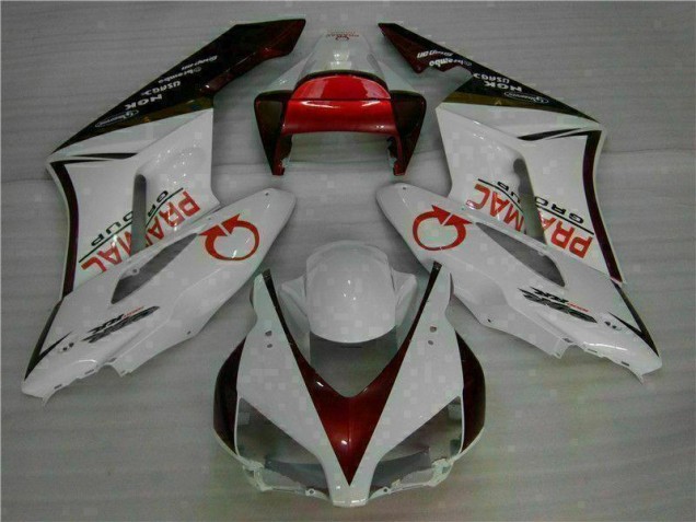 Affordable 2004-2005 White Red Honda CBR1000RR Moto Fairings