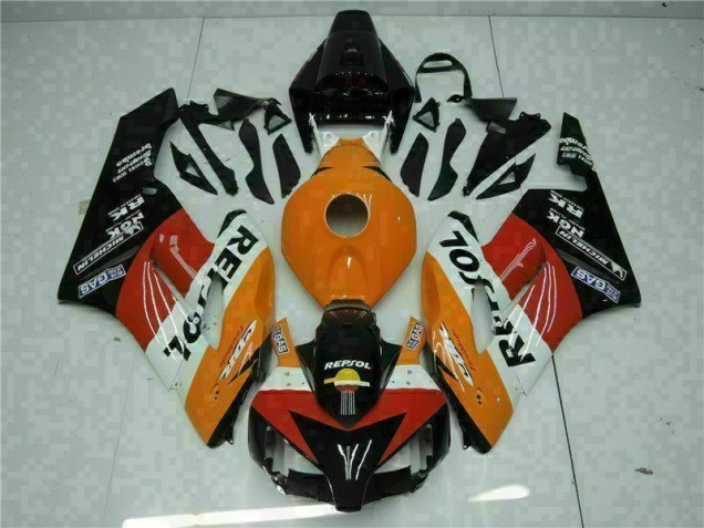 Affordable 2004-2005 Orange Black Repsol Honda CBR1000RR Motorbike Fairing