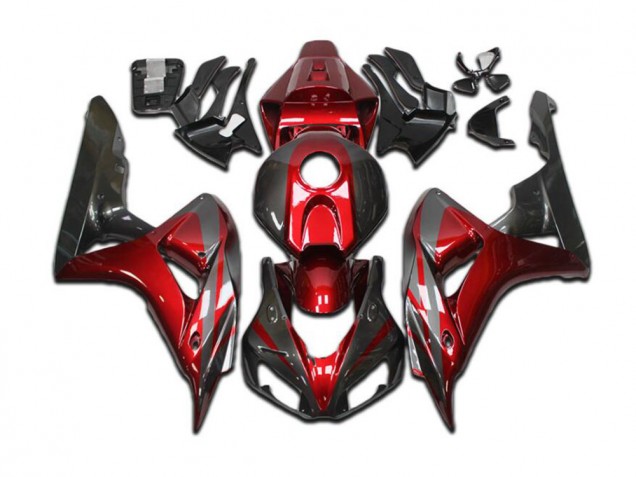 Affordable 2004-2005 Candy Red Grey Black Honda CBR1000RR Bike Fairings
