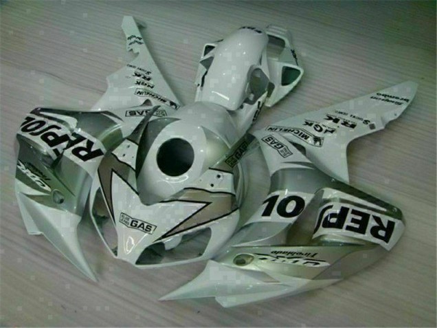 Affordable 2004-2005 Silver Repsol Honda CBR1000RR Bike Fairings & Plastics