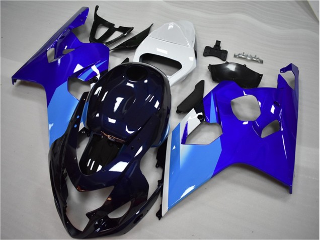 Affordable 2004-2005 Blue White Suzuki GSXR 600/750 Bike Fairing Kit Affordable 2004-2005 Blue White Suzuki GSXR 600/750 Bike Fairing Kit