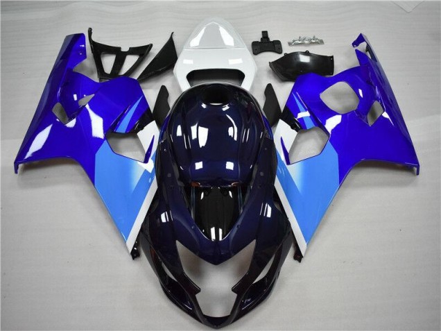 Affordable 2004-2005 Blue White Suzuki GSXR 600/750 Bike Fairing Kit Affordable 2004-2005 Blue White Suzuki GSXR 600/750 Bike Fairing Kit